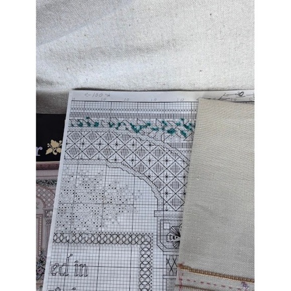 Teresa Wentzler Wedding Sampler Cross Stitch Kit #13827 Partial Started Needlewo - Picture 6 of 11